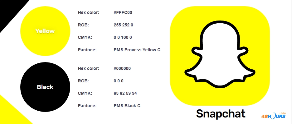 Logo Colors of Snapchat