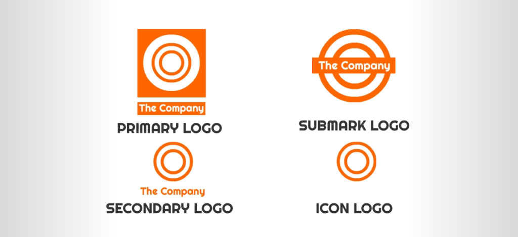 The 4 basic logo layout variations