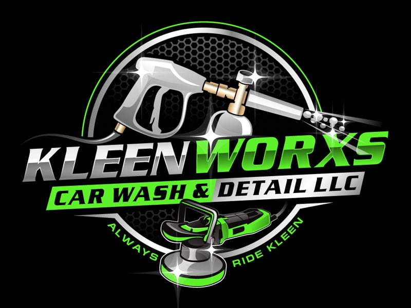 Kleen Worxs Car Wash & Detail LLC Logo Design