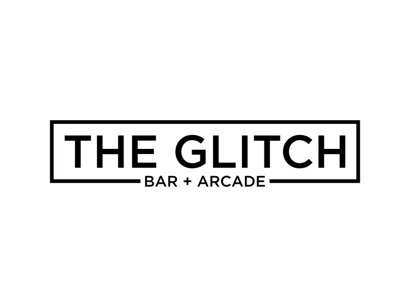 The Glitch Bar + Arcade logo design by ora_creative