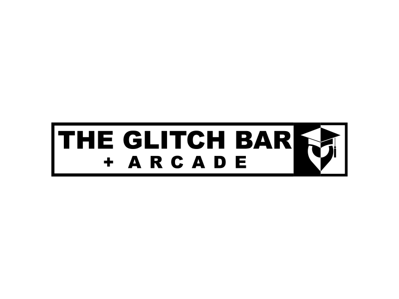 The Glitch Bar + Arcade logo design by luckyprasetyo