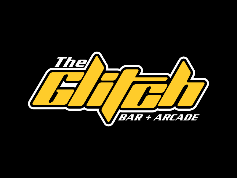 The Glitch Bar + Arcade logo design by cikiyunn