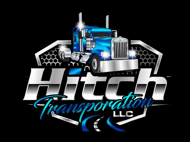 Hitch Transporation LLC. logo design by hidro