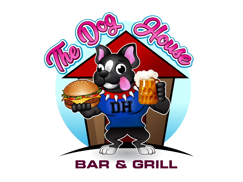 The Dog House Bar & Grill logo design by LogoInvent