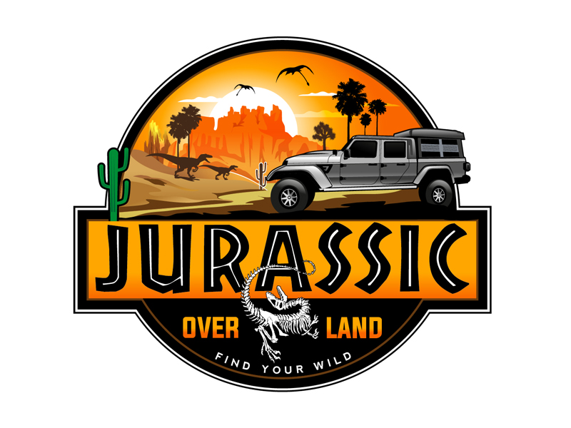 Jurassic Overland logo design by DreamLogoDesign