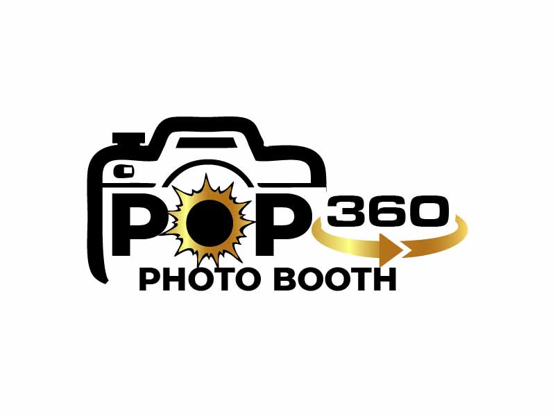 Pop 360 Photo Booth logo design by SOLARFLARE