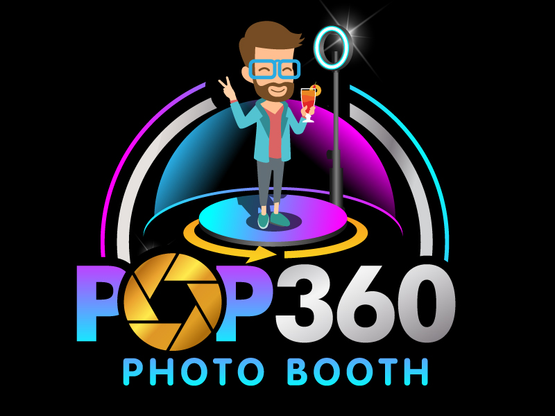 Pop 360 Photo Booth logo design by jaize