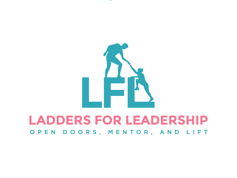 Ladders for Leadership: Open Doors, Mentor, and Lift logo design by MonkDesign