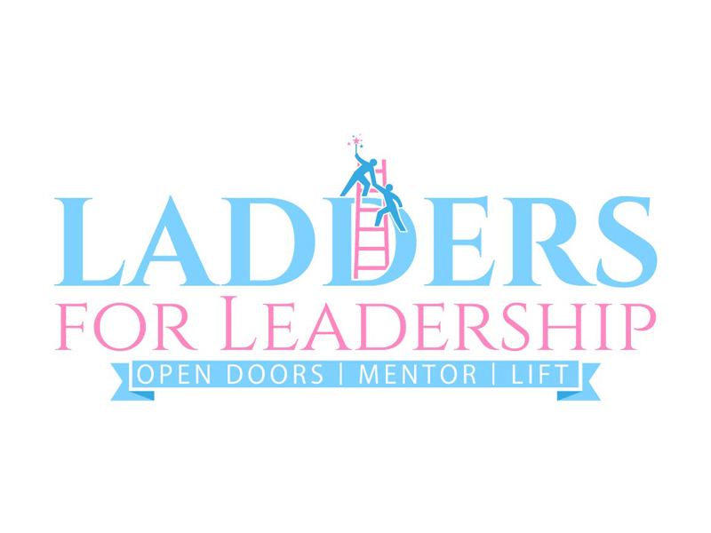 Ladders for Leadership: Open Doors, Mentor, and Lift logo design by DreamLogoDesign