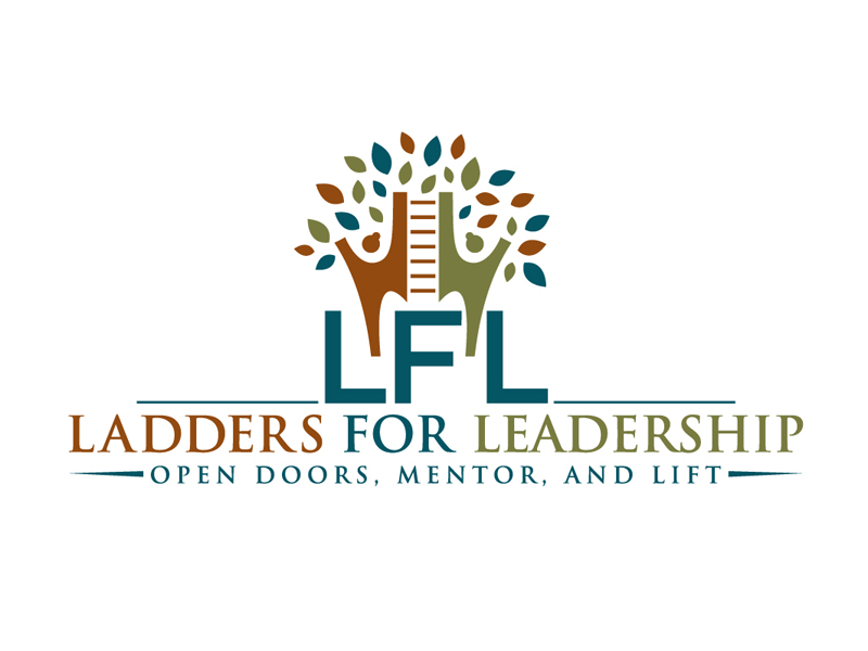 Ladders for Leadership: Open Doors, Mentor, and Lift logo design by DreamLogoDesign