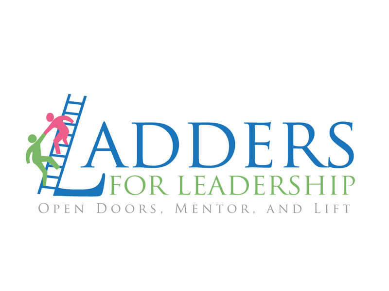 Ladders for Leadership: Open Doors, Mentor, and Lift logo design by DreamLogoDesign