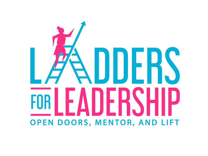 Ladders for Leadership: Open Doors, Mentor, and Lift logo design by DreamLogoDesign