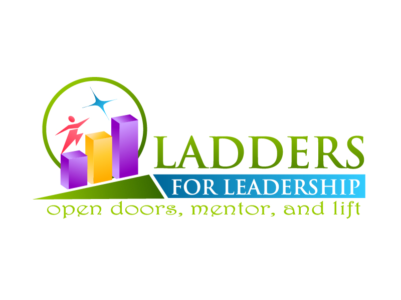 Ladders for Leadership: Open Doors, Mentor, and Lift logo design by Dawnxisoul393