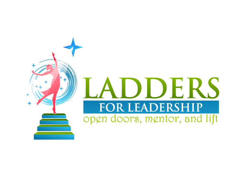 Ladders for Leadership: Open Doors, Mentor, and Lift logo design by Dawnxisoul393