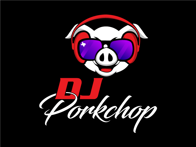 DJ PorkChop logo design by MonkDesign