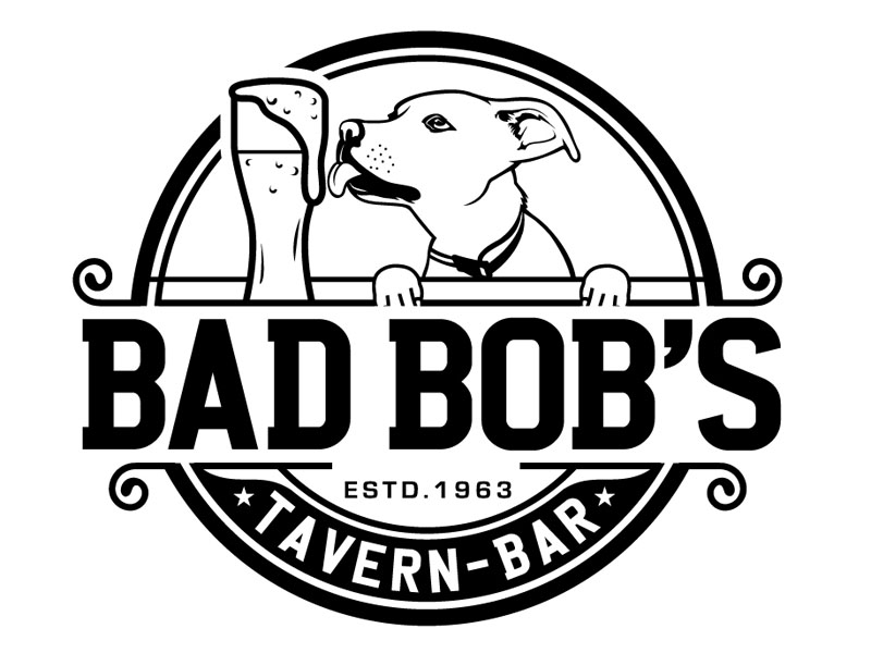 Bad Bob's Tavern - bar logo for tshirt logo design by DreamLogoDesign