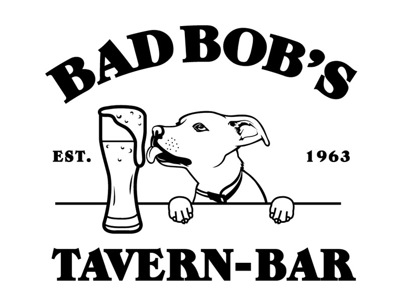 Bad Bob's Tavern - bar logo for tshirt logo design by DreamLogoDesign