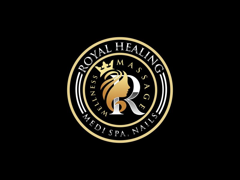 Royal Healing Wellness Massage, Medi Spa, Nails logo design by paundra