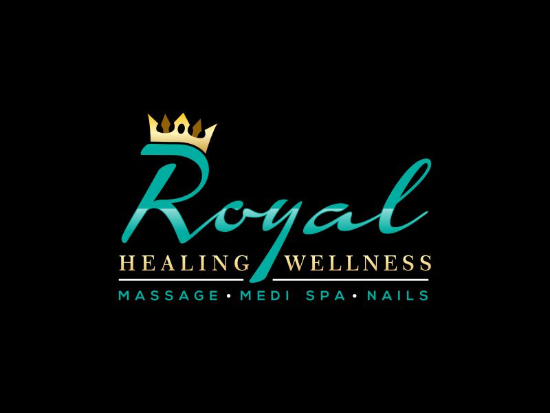 Royal Healing Wellness Massage, Medi Spa, Nails logo design by ingepro