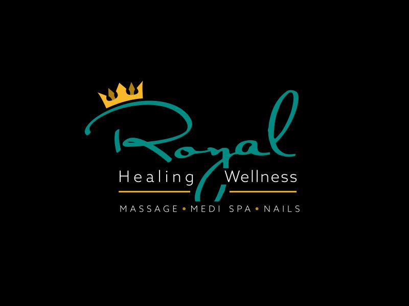 Royal Healing Wellness Massage, Medi Spa, Nails logo design by ingepro