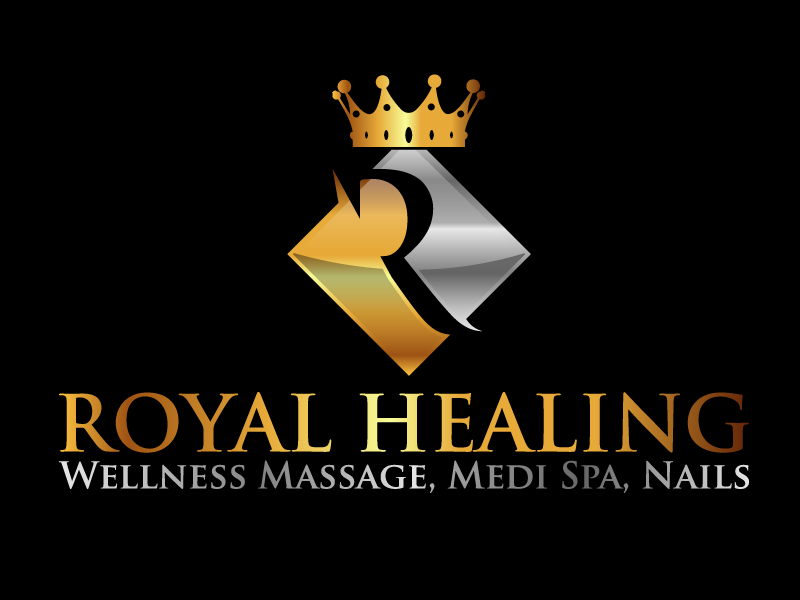 Royal Healing Wellness Massage, Medi Spa, Nails logo design by ElonStark