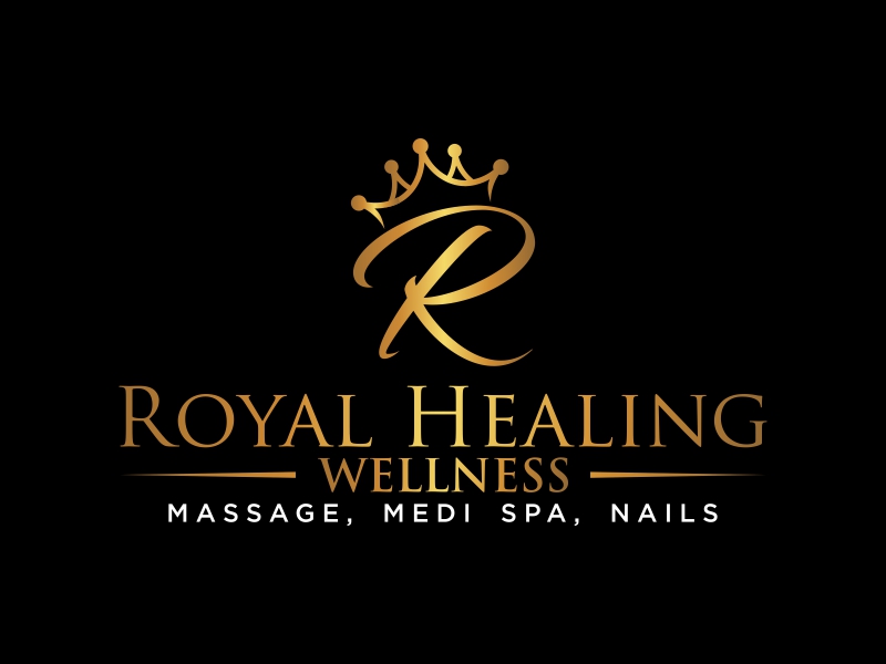 Royal Healing Wellness Massage, Medi Spa, Nails logo design by qqdesigns