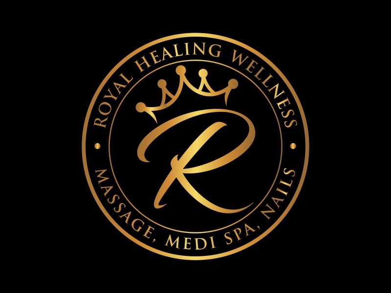 Royal Healing Wellness Massage, Medi Spa, Nails logo design by qqdesigns