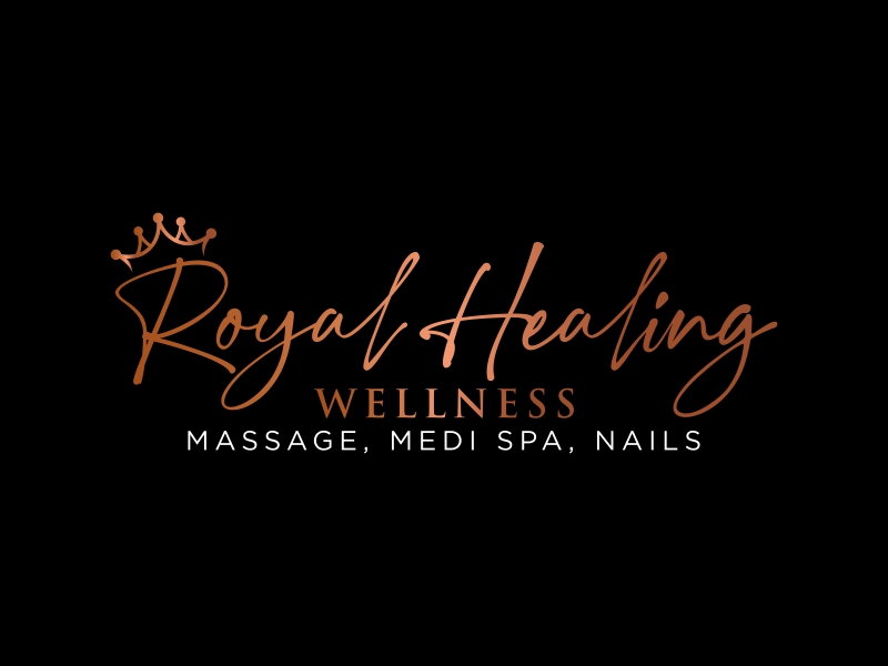 Royal Healing Wellness Massage, Medi Spa, Nails logo design by qqdesigns