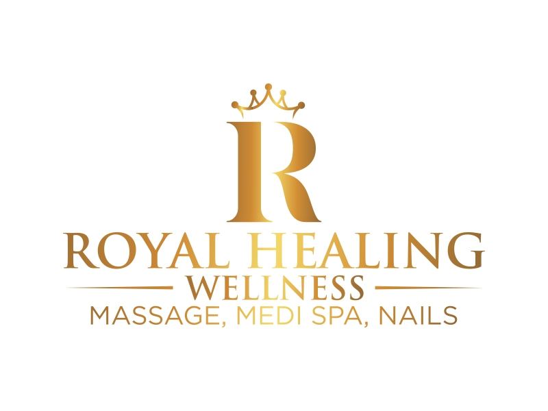 Royal Healing Wellness Massage, Medi Spa, Nails logo design by qqdesigns