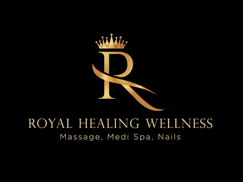 Royal Healing Wellness Massage, Medi Spa, Nails logo design by Koushik