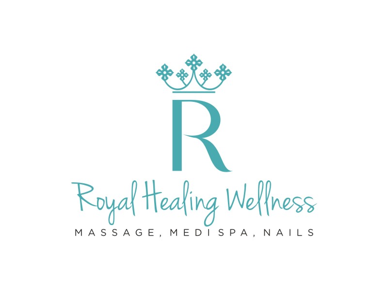 Royal Healing Wellness Massage, Medi Spa, Nails logo design by RatuCempaka