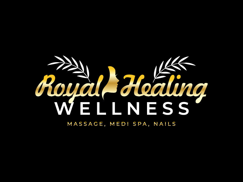 Royal Healing Wellness Massage, Medi Spa, Nails logo design by M Fariid