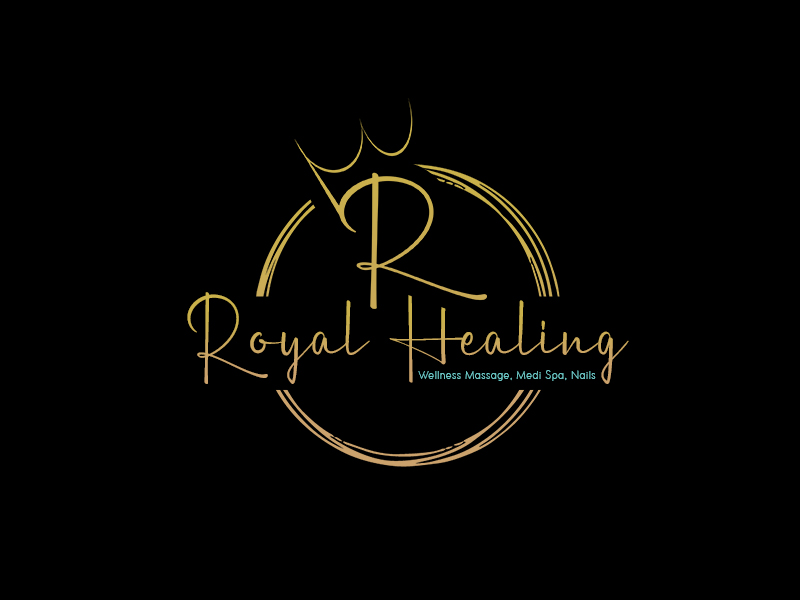 Royal Healing Wellness Massage, Medi Spa, Nails logo design by DADA007