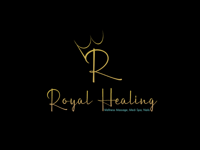 Royal Healing Wellness Massage, Medi Spa, Nails logo design by DADA007