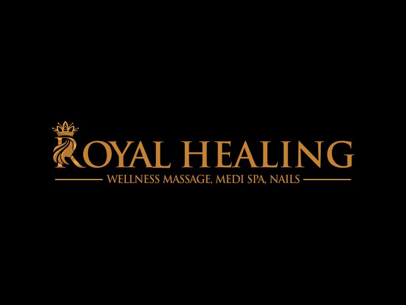 Royal Healing Wellness Massage, Medi Spa, Nails logo design by paundra