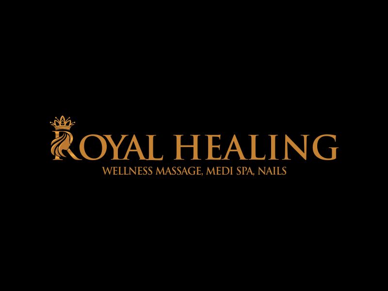 Royal Healing Wellness Massage, Medi Spa, Nails logo design by paundra