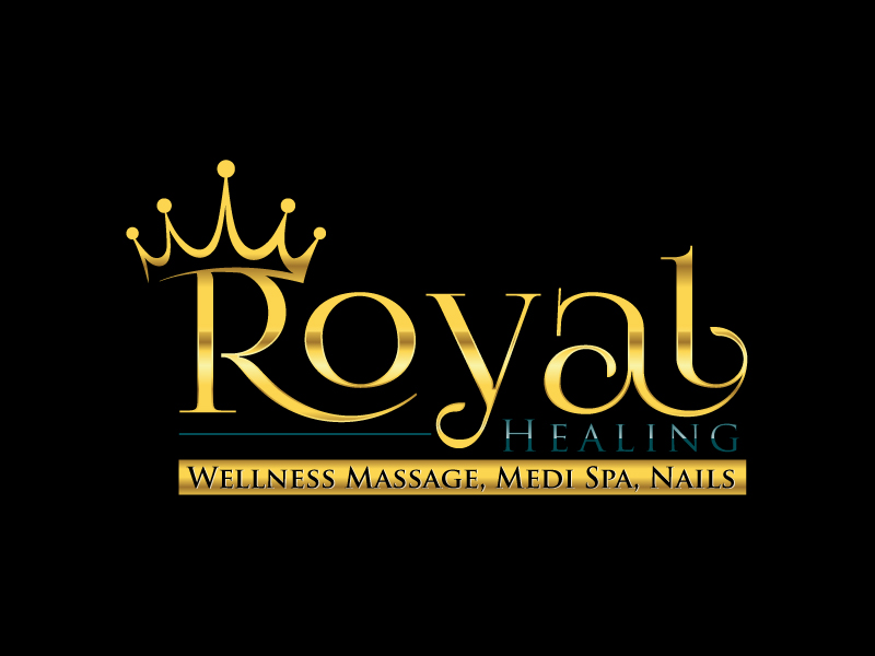 Royal Healing Wellness Massage, Medi Spa, Nails logo design by uttam