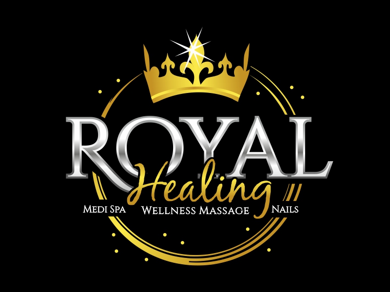 Royal Healing Wellness Massage, Medi Spa, Nails logo design by ruki