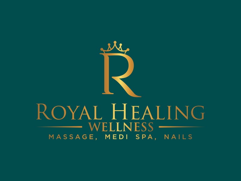 Royal Healing Wellness Massage, Medi Spa, Nails logo design by qqdesigns