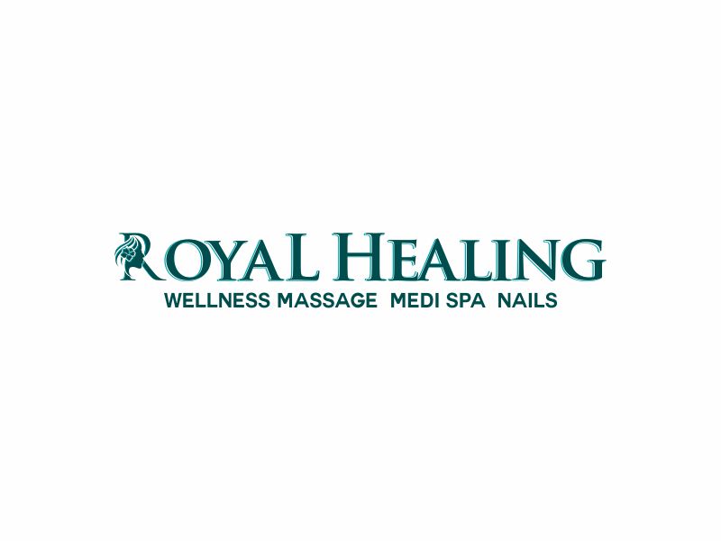 Royal Healing Wellness Massage, Medi Spa, Nails logo design by Lewung