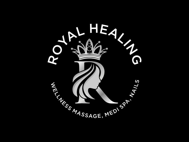 Royal Healing Wellness Massage, Medi Spa, Nails logo design by paundra