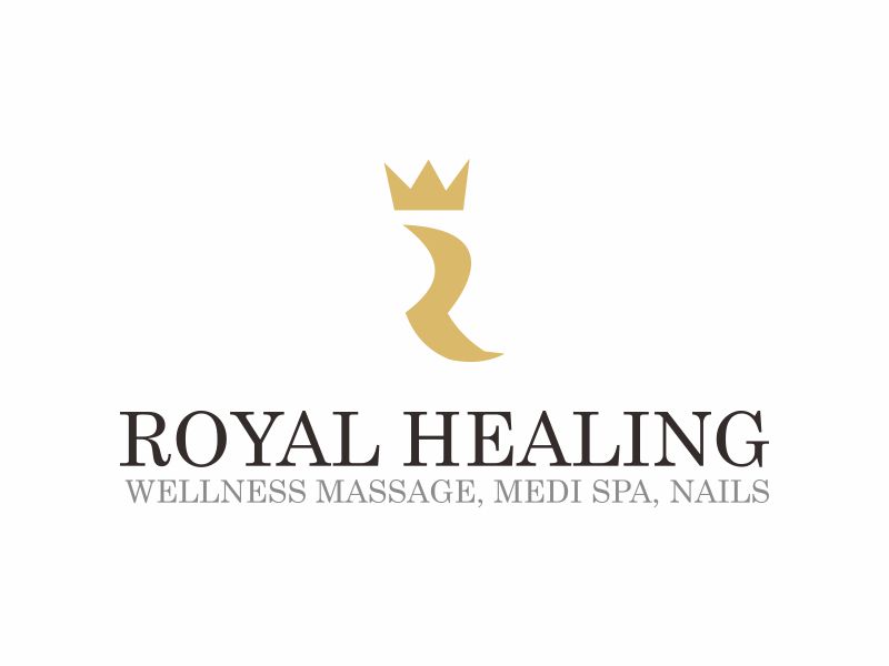 Royal Healing Wellness Massage, Medi Spa, Nails logo design by Diponegoro_