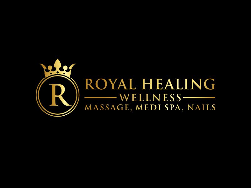 Royal Healing Wellness Massage, Medi Spa, Nails logo design by ragnar