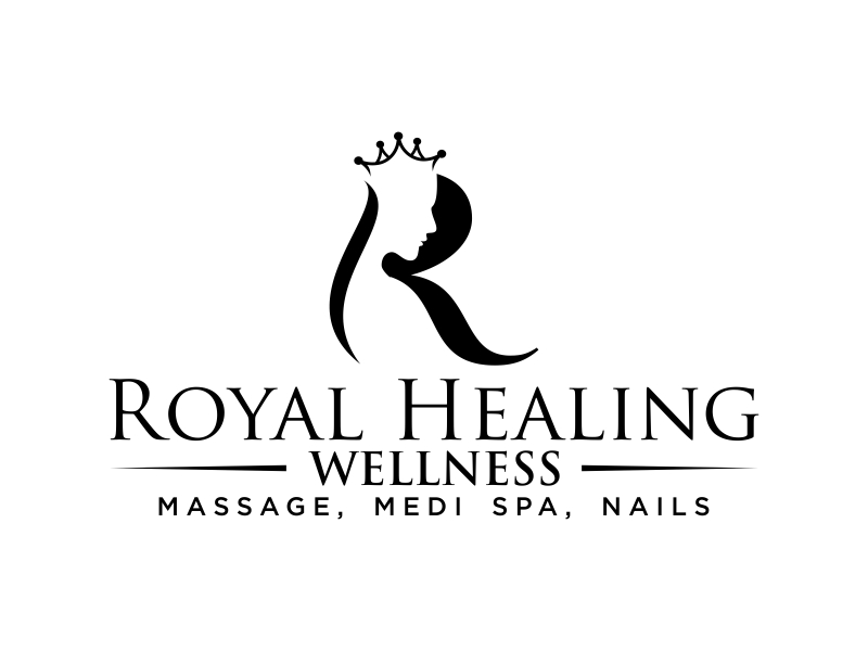 Royal Healing Wellness Massage, Medi Spa, Nails logo design by qqdesigns