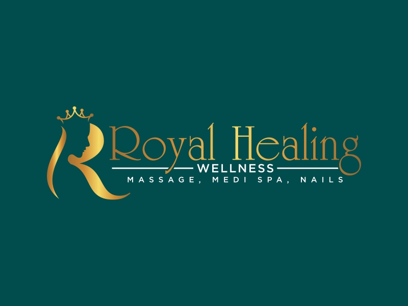 Royal Healing Wellness Massage, Medi Spa, Nails logo design by qqdesigns