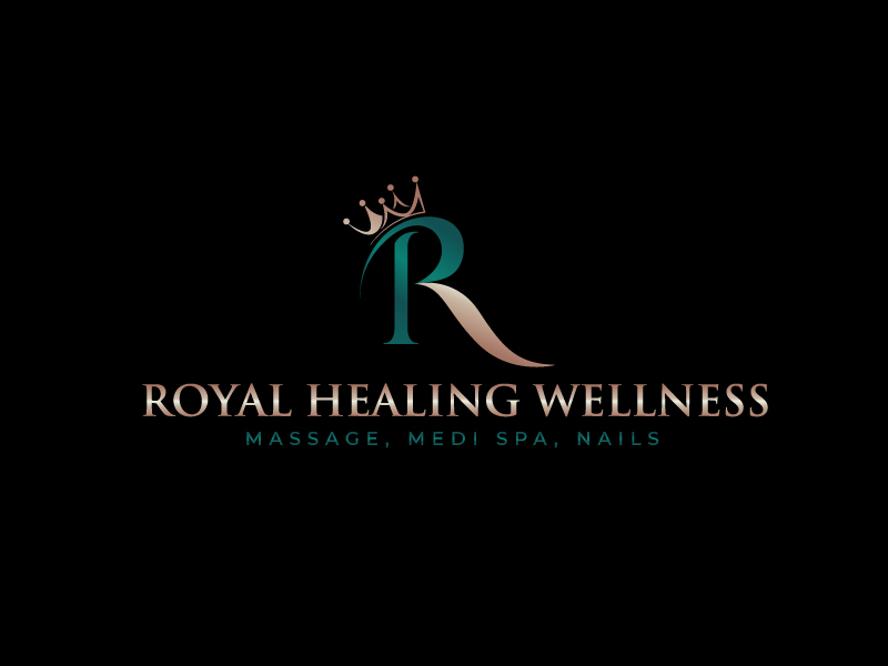 Royal Healing Wellness Massage, Medi Spa, Nails logo design by Ishika Halder