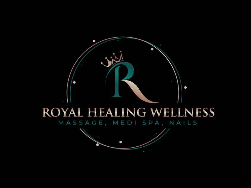 Royal Healing Wellness Massage, Medi Spa, Nails logo design by Ishika Halder