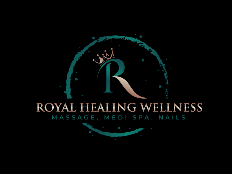 Royal Healing Wellness Massage, Medi Spa, Nails logo design by Ishika Halder