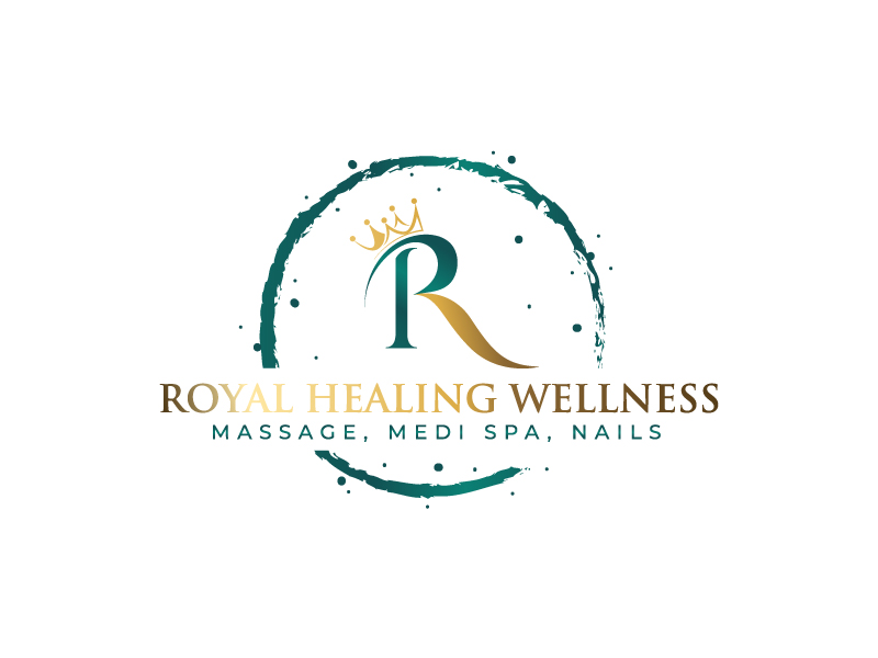 Royal Healing Wellness Massage, Medi Spa, Nails logo design by Ishika Halder