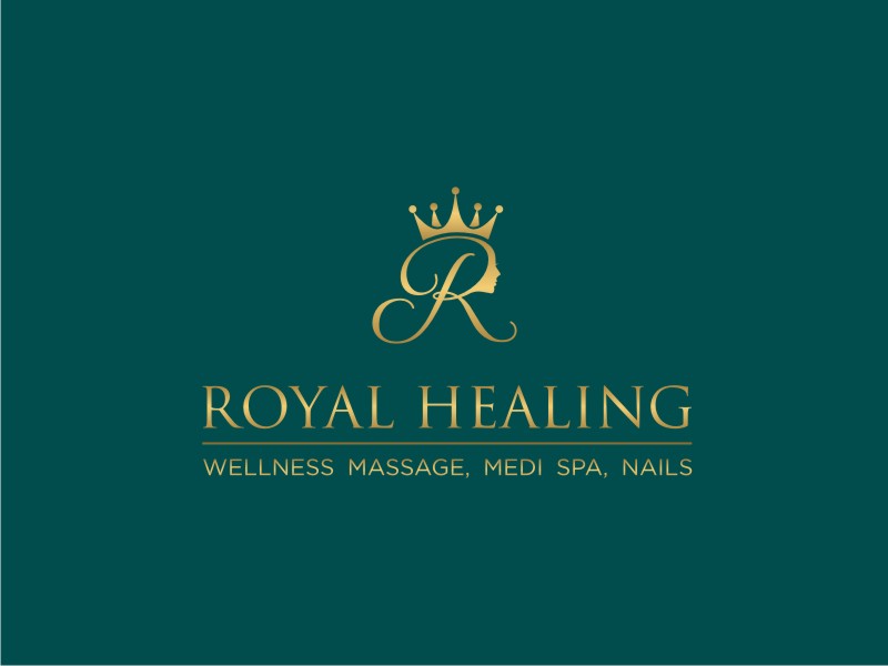 Royal Healing Wellness Massage, Medi Spa, Nails logo design by Adundas